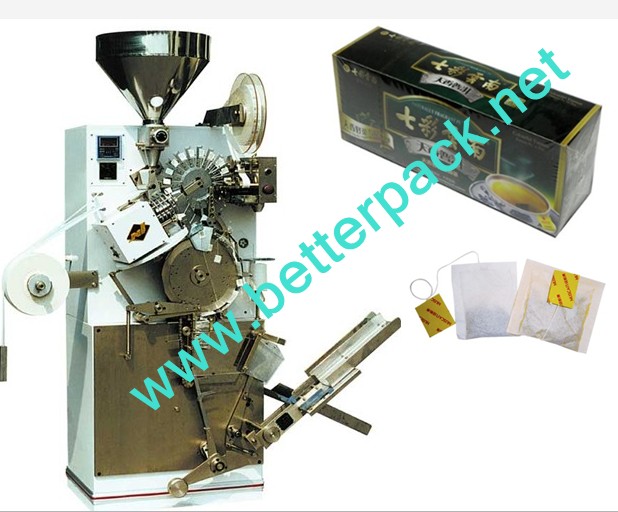 automatic packing machine with thread and tag,with boxing device